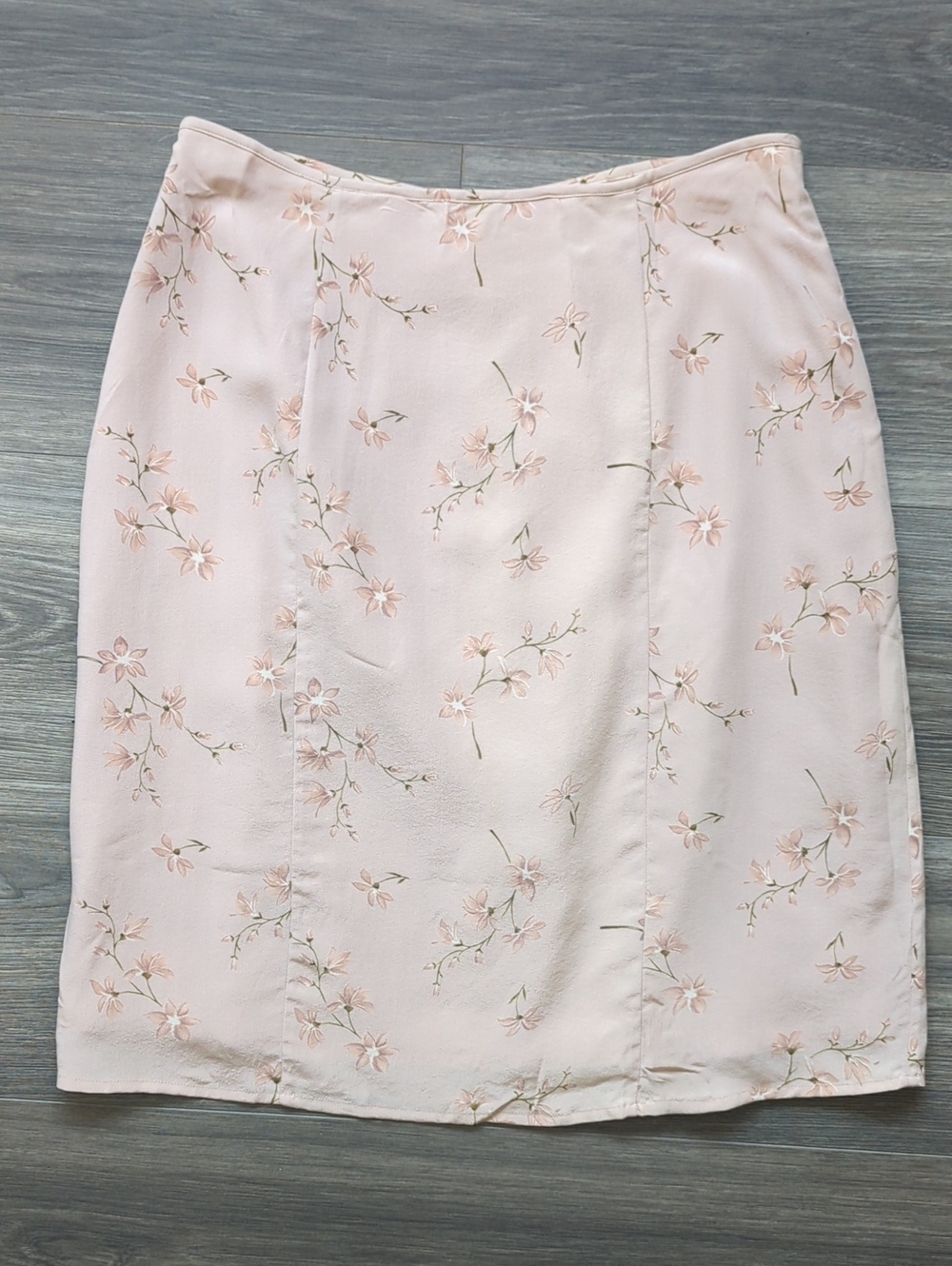Casual Corner Women's Silk Floral Y2K Skirt Size 8